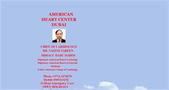 Desktop Screenshot of americanheartcenterdubai.com